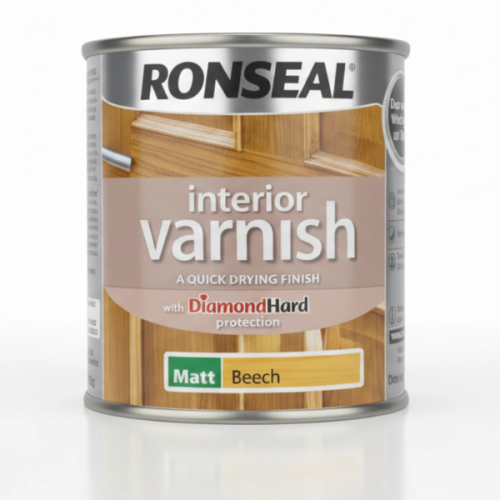 Ronseal Ronseal Interior Varnish Matt Beech Paint 250ml