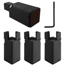 Adjustable Furniture Risers 4Pcs - Heavy Duty Screw Clamp Elevators for Chair, Sofa, Table, Bed, Desk