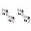 ERR117 Range Kitchen Accessories Burner Receptacle Kit Fits (4 Pack) 1
