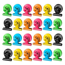 24pcs Magnetic Clips Cute Magnet Clips for Fridge Colorful Magnetic Clips Heavy Duty for Refrigerator, Whiteboard