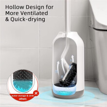 Bathroom Cleaning Toilet Cleaner Scrubber Under with Curved Bristle for Dead Corner Clean - Hidden Rv Toilet Decorative