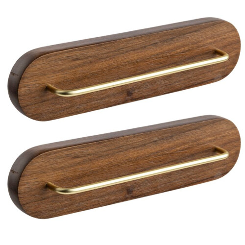 Wooden Coffee Filter Holder Wall-Mounted Coffee Filter Storage Container Filter Dispenser for V Shape Filter Holder