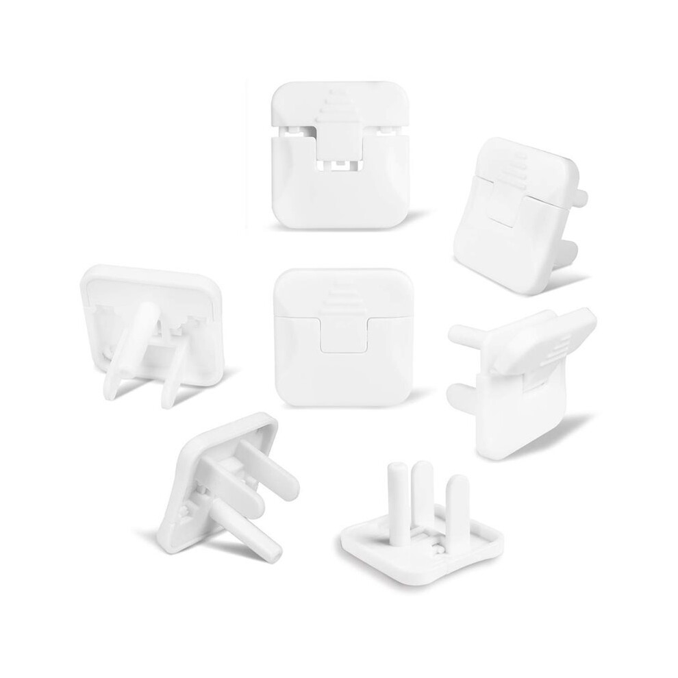 38Pcs Outlet Covers Child Proof Electrical Protector Safety Improved Baby Safety Plug Covers White Saudism