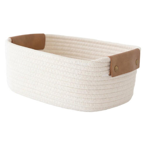 Multi-Functional Storage Basket Household Small Objects Storage Basket Sundries Storage Basket Snacks Desktop Woven B 1
