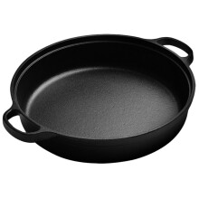 Thickened Cast Iron Skillet Nonstick Cooking Pot Household Round Ergonomic Handle Even Heating Cast Iron Soup Pot
