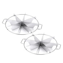 2 Pieces Pie Cutter Cake Round 10.6 Inches Diameter Stainless Steel Cake Cutter for Commercial Home(8 Slice)