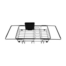 1 Item Dish Drying Rack in Sink Expandable Stainless Steel Dish Drainers for Kitchen Counter Countertop Dish Rack