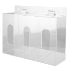 Suporte de Parede para Luvas de Acrílico, Organizador para Máscaras, Protetores Auriculares, Barba e Sapatos - Ideal para Restaurantes