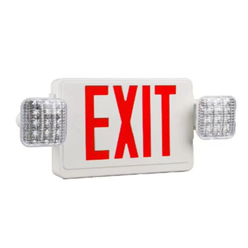 LED Exit Sign with Emergency Lights,Adjustable LED Emergency Exit Lights with Battery Backup,Exit Sign for Business