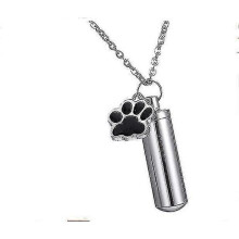 Urn Necklace for Dog Ashes Cremation Necklaces for Ashes for Dog Stainless Steel Memorial Keepsake for Pets Ashes cy