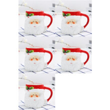 5X 400Ml Mug Cartoon Cute Kawaii Christmas Mug 3D Ceramic Cup Milk Coffee Water Cup Mug