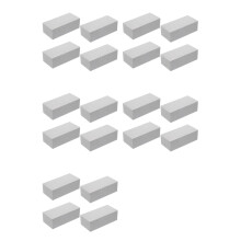 20 Pièces Séries Mousse Florale Sèche pour Fleurs Artificielles Briques de Mousse Florale Humide Gris Fleuriste Blocs pour Arrangement de Fleurs