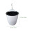 6Sets Plastic Zelfbewaterende Wandbloempot Wit Voor 2
