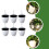 6Sets Plastic Zelfbewaterende Wandbloempot Wit Voor 4