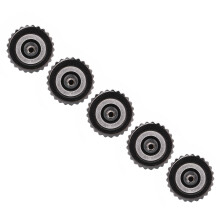 5 Stück Stahl-Uhrenkrone Reparaturteile Schwarz 7 mm/0,28 Zoll Uhrmacherzubehör