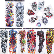 8 Blatt Wasserdichte temporäre Tattoos für Arme, 170x480mm