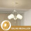 goud traditionele pvc plafondrozet voor ventilator thuis 6