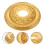goud traditionele pvc plafondrozet voor ventilator thuis 8