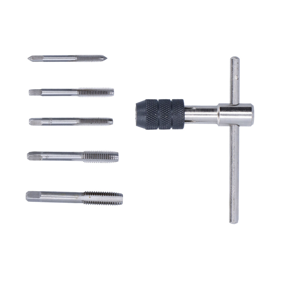 High Strength Bearing Steel Tap Wrench Straight Flute No Burr Easy To Use Set 8211390686268
