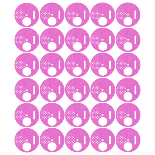 30Pcs Beehive Door Entrance Disc Plastic Round Exit Vent Gate Beekeeping AccessoryPurple 1