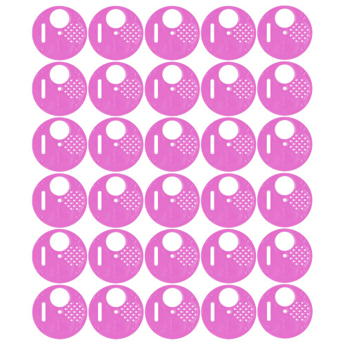 30Pcs Beehive Door Entrance Disc Plastic Round Exit Vent Gate Beekeeping AccessoryPurple 2