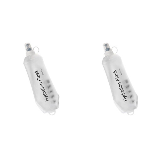 2X 500ml Soft Flask,TPU Foldable Soft Water Bottle for Hydration Pack, Folding Water Bottle B