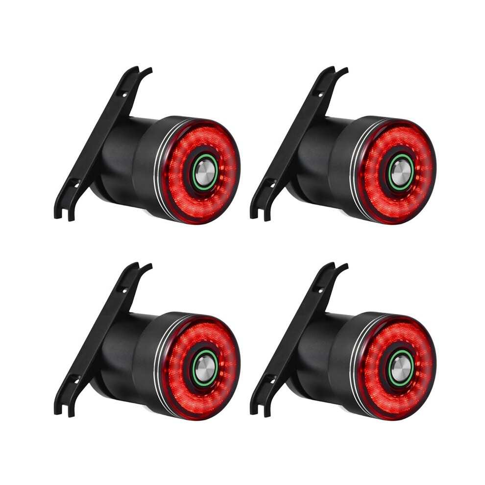 4X Brake Induction Bicycle Tail Bike Seatpost Saddle Rear Waterproof Usb Charging Cycling Tail Light 4711328930790