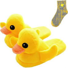 (8.5-10,A)Duck Slippers For Women, Duck Slippers That Quack When You Walk, Rubber Duck Slippers, Cartoon Slippers, Winter Slippers