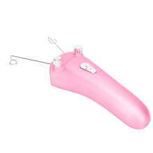 Electric Facial Threading Hair Removal Epilator LED USB Rechargeable Cordless Automatic Cotton Thread Epilator Pink