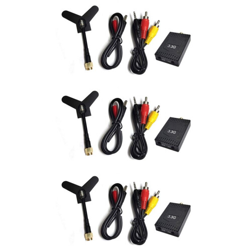 3X 3.3G FPV VRX Kit 8CH FPV Video Receiver for FPV RC Racing Drone 1