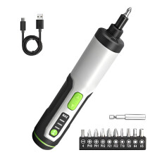 Das praktische Paket mit Elektroschraubern wird mit einer