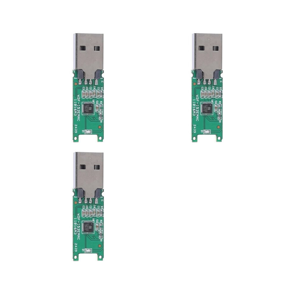 3X Usb 2.0 Emmc Adapter 153 169 Emcp Pcb Main Board U Disk Main Control Board Without Flash Memory 6032248295423