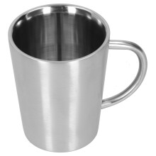 Mug isotherme en acier inoxydable, écologique, à double paroi, pour boissons chaudes et froides, incassable, finition miroir, compatible