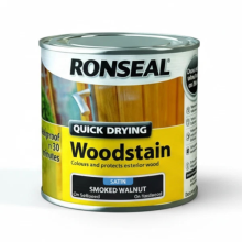 Ronseal Woodstain Satin Smoked Walnut Paint 250ml