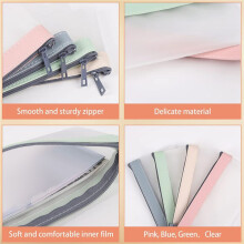 16 Pieces Money Bags with Zipper, Cash Envelopes,Money Pouch, Clear Bank Deposit Bags, Bank Bag, Cash Bag, Coin Bag