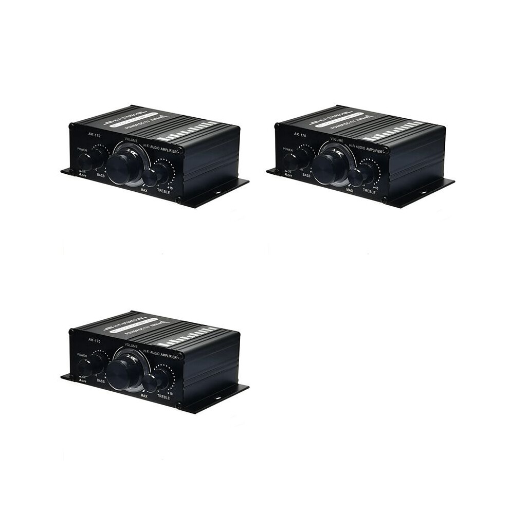 3X Power Amplifier Fm Radio Amplifier 400W Hifi Hifi Audio Power Amplifier Audio Amplifier Ak170 6032270375902