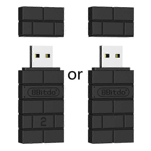 (Black) 8BitDo Wireless Bluetooth-compatible Adapter USB Adaptor for Switch