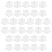Capa ProteçãO Silicone para MóVeis 32 PeçAs-Protetores ChãO Perna Cadeira Silicone Quadrado-Tampas Perna Cadeira Tampa PéS Mesa MóVeis - Evita