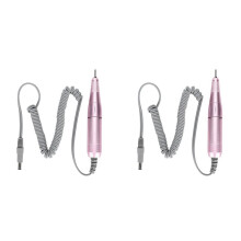 2X Elektryczna Wiertarka do Paznokci Uchwyt 35000 Obr./Min Nail Arts Wiertarka Pilnik Ręczny Polski Szlifierka Akcesoria do Wiertarki do Manicure