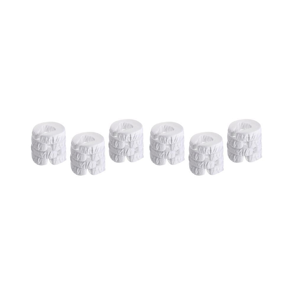 Typecat Unisex 24Pcs Face Cradle Covers For Massage Table Reusable Massage Table Rest Covers Oil Proof Headrest Cradle Sheets