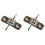 2X 30dB 60W - 2GHz RF Attenuator Resistor RF Flange Resistor High Power RF Terminal Attenuator 1