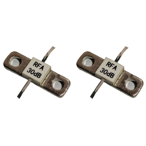 2X 30dB 60W - 2GHz RF Attenuator Resistor RF Flange Resistor High Power RF Terminal Attenuator