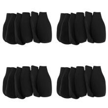 24 Pack Beer Bottle Cooler Sleeves Keep Drink Cold Zip- Extra Thick Neoprene Insulated Sleeve Cover Black