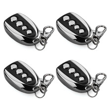4Pcs 433.92MHz Universal Remote Control for Garage Doors and Gates 4-Button Keychain Duplicator Garage Door Opener