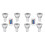 8pcs GU10 Bulbs and 1remote Control with Memory Function 4dynamic Lighting Modes Spotlight 17colors Changeable Spotlight 1