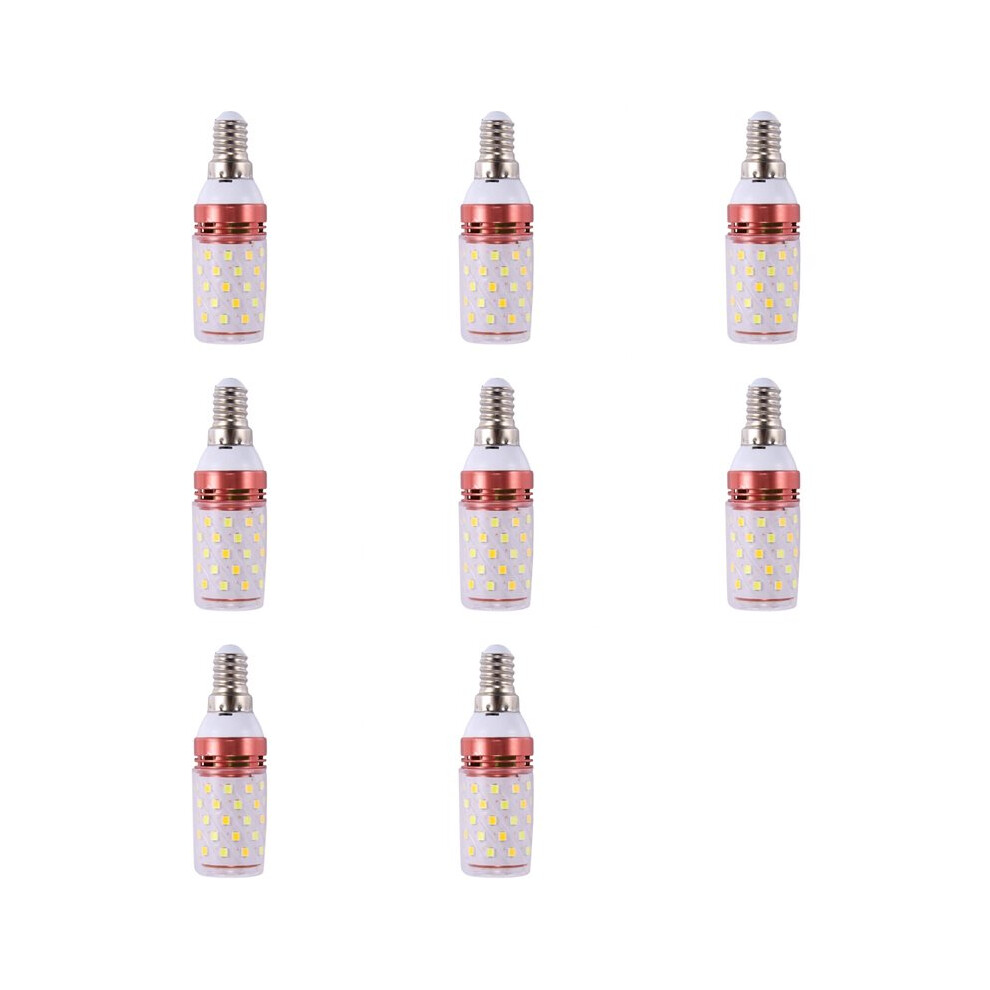 8X 3 Color Temperatures Integrated Smd Led Corn Lamp E14 Ac85v - 265V Warm High Small Led Bulb 12W White/Light 6033134606101