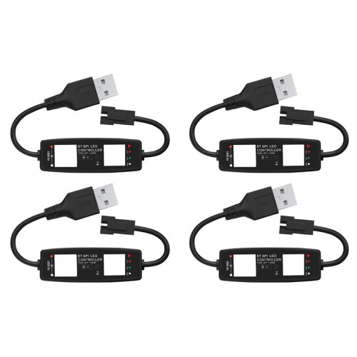 4X WS2812B LED Controller  APP Control Music Controller for SK6812 WS2811 WS2812 LED Pixel Light Strip USB 5V