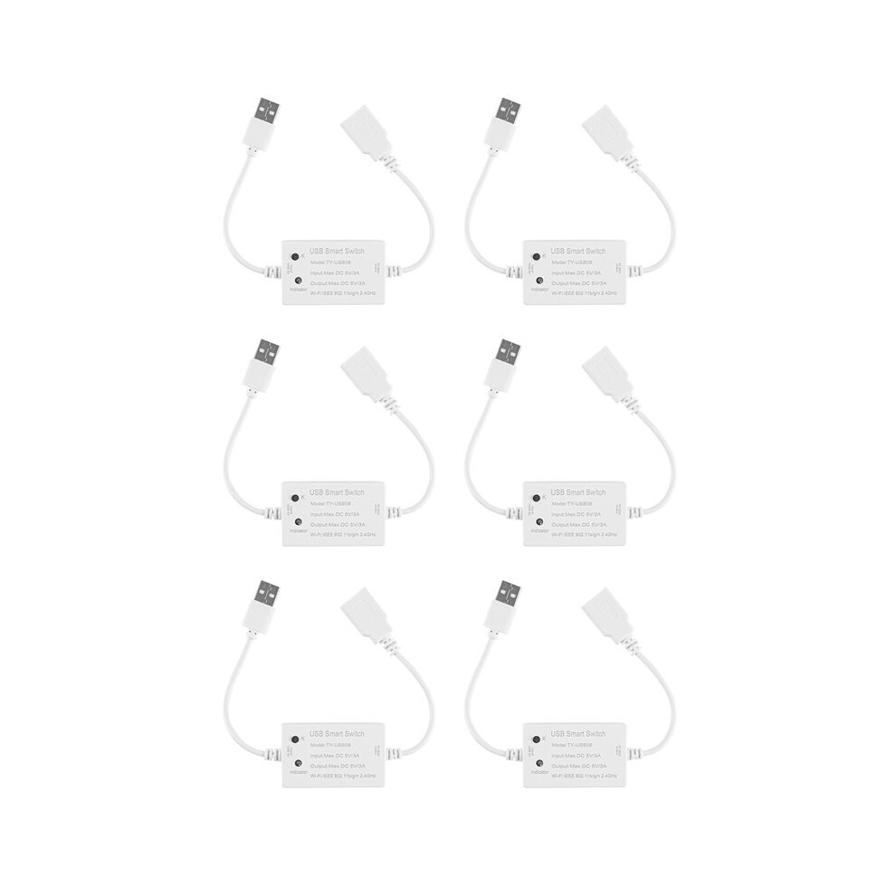 6X Tuya Usb Wifi Controller Universal Breaker Timer Life For Usb Appliances For Alexa Home 6032837141353