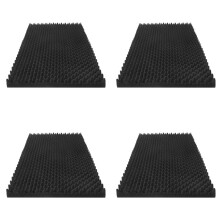 4 Pack Acoustic Foam Panels, 48 X 24 X 2Inch High Density Sound Absorbing Panels for Home,Office, Recording Room, Studio