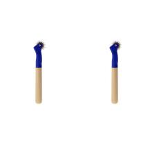 2X Pounce Wheel Paper Perforator Tool Paper Perforation Point Spacer Cutter for Leather Crafts Fabrics Arts Decorations